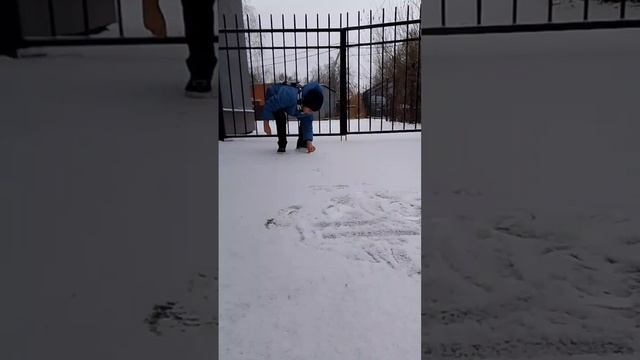 Зимние гулянья с машинками