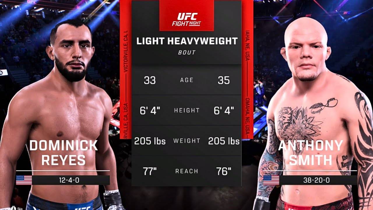 Доминик Рейес против Энтони Смита ПОЛНЫЙ БОЙ - UFC 310 (UFC 5)