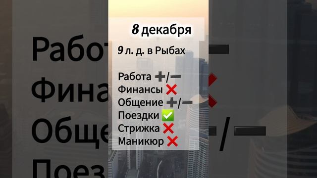 Лунный день 8 декабря 2024 года Гороскоп каждый день! #shorts #астрология #прогноз дня #насегодня