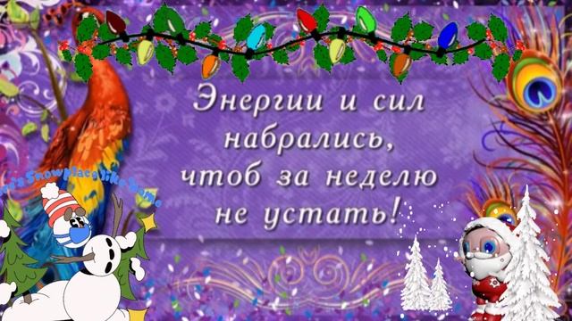 Воскресное зимнее утро!