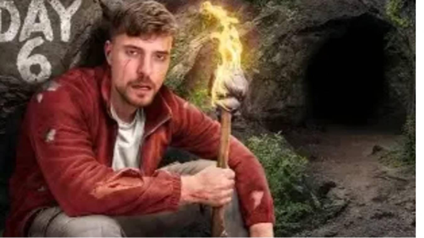 7 Дней Посреди Пещеры MrBeast на Русском