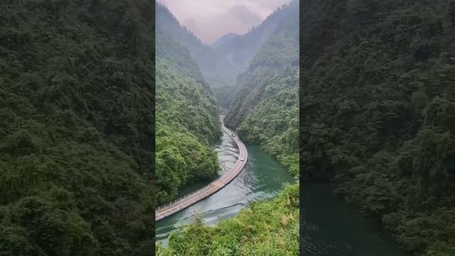 Река Янцзы в провинции Хубэй, Китай
