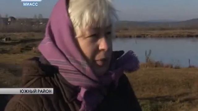 На разрезе в районе Мебельной фабрики поселились лебеди