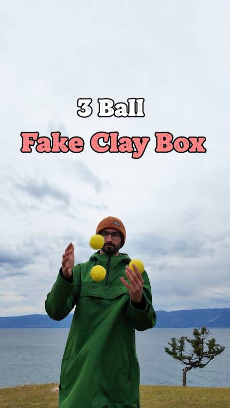 Juggling Trick - Fake Clay Box 📦 #jugglingballs #tricks #juggling #magic #jugglinglife