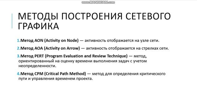 Рецензия на презентацию " Метод сетевого планирования" студента 20178 Черемных Максима.