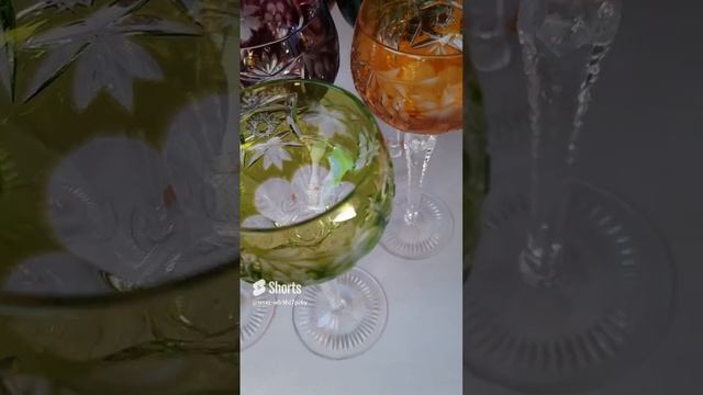 Коллекционный вариант из 8 цветов  бокалов Траубе. Нахтманн