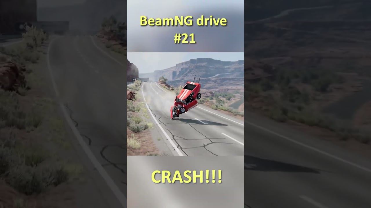 BeamNG drive CRASH 21 SHORTS #SHORTS