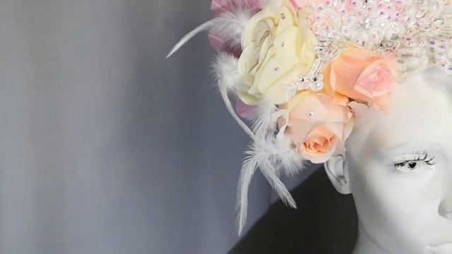 Корона из перьев с цветами #ЛисьяМастерская