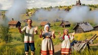 AI-Видео генерация. Появление деревни.