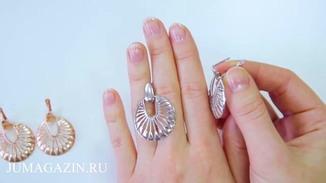 Серьги 33012376Д родирование и Серьги 33012377 золочение