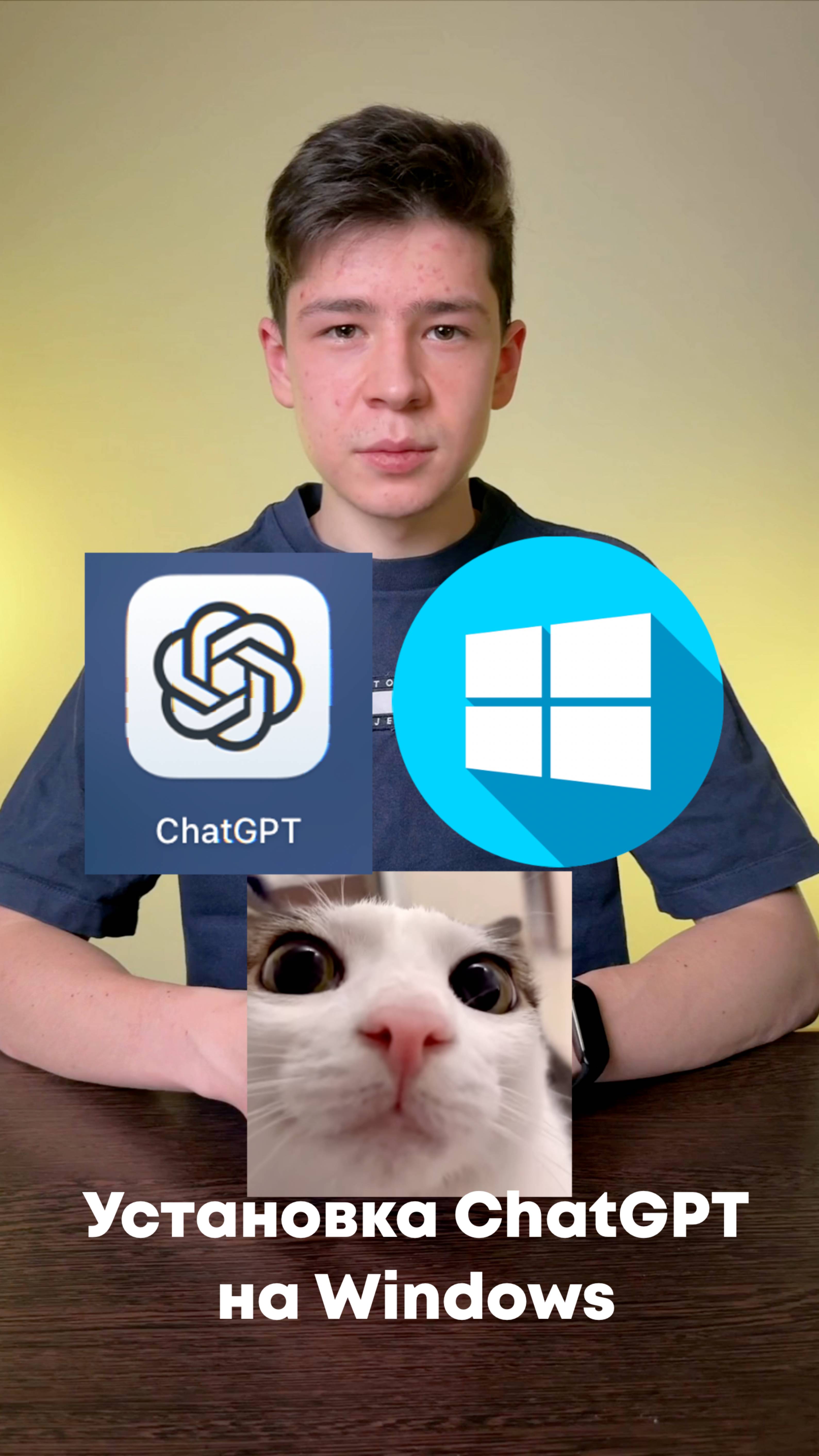 Как установить ChatGPT на Windows, инструкция в описании👇🏻