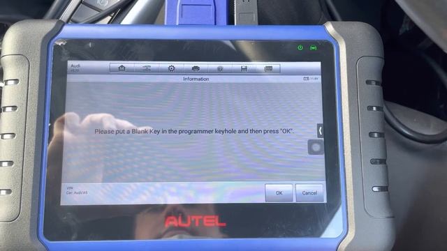 Программирование ключа Audi A5 2013 Add Key Autel IM508