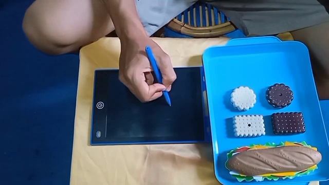 7 DRAW MAGIC PEN Hamburger, Coca cola, French fries, cake, Ketchup - Papa Hen