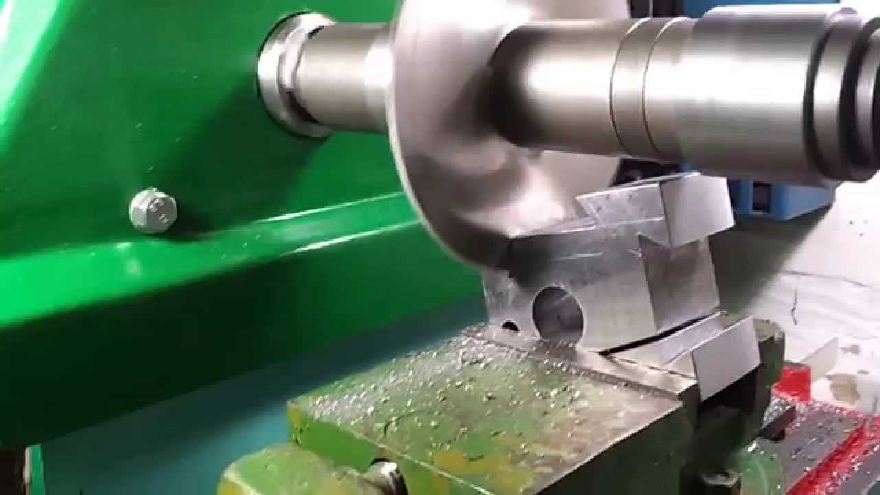 НГФ-110Ш4. Фрезерование паза отрезной фрезой.