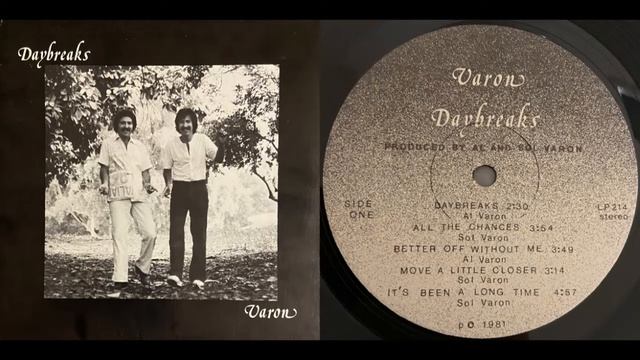 Varon – Daybreaks 1981 LP - Better Off Without Me