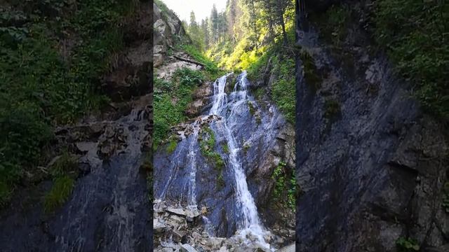 Водопад Девичьи слезы в горах Алма-Арасане Алматы 08-12-2024.