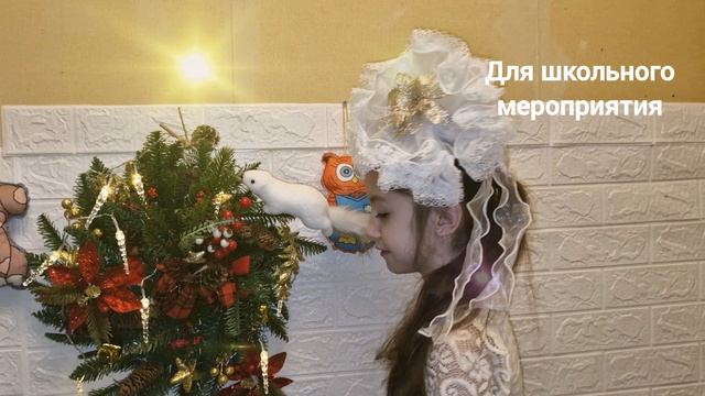 Красивая прическа и зима.mp4