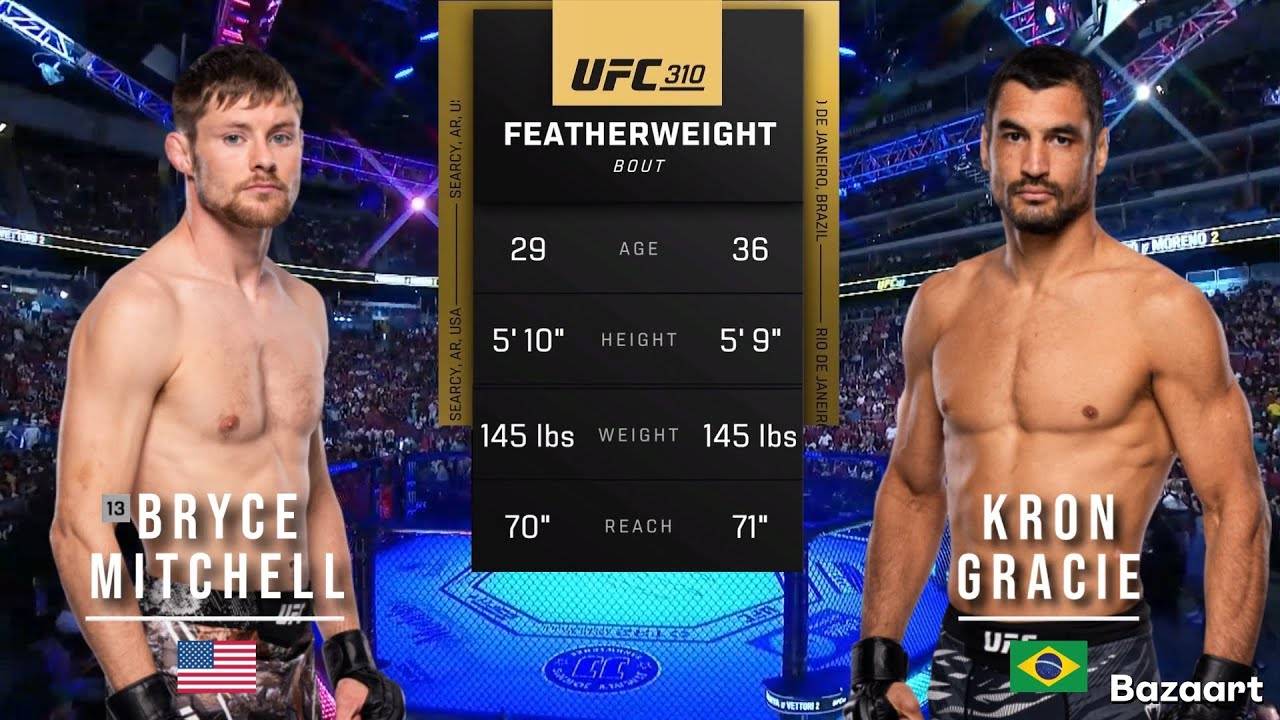 БРАЙС МИТЧЕЛЛ ПРОТИВ КРОНА ГРЕЙСИ ПОЛНЫЙ БОЙ UFC 310
