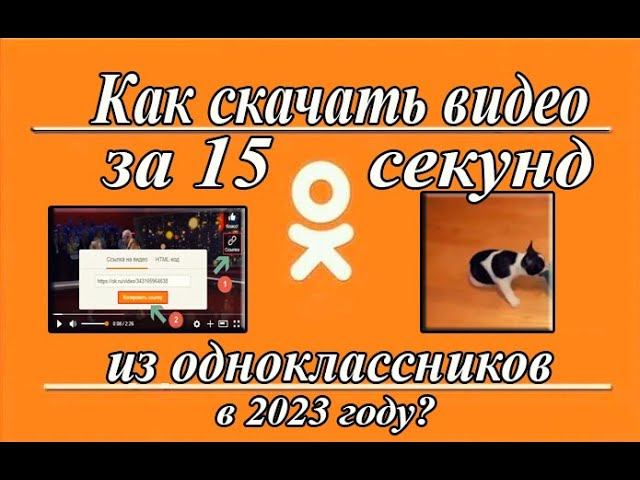 КАК СКАЧАТЬ ЛЮБОЕ ВИДЕО ИЗ ОДНОКЛАССНИКОВ В 2023 ГОДУ ВСЕГО ЛИШЬ ЗА 15 СЕКУНД???