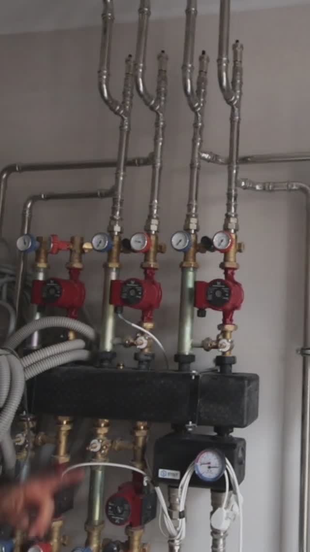 Строительство котельной в загородном доме в коттеджном посёлке без газа в Крыму #крым #отопление