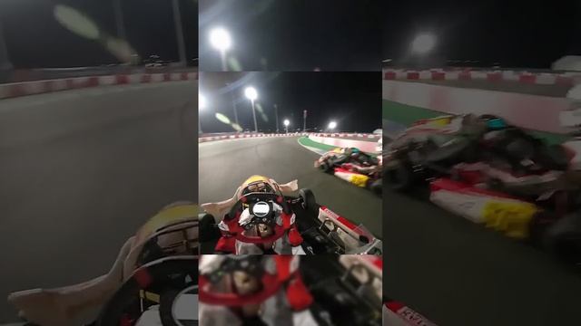 Last Lap Battle at Night