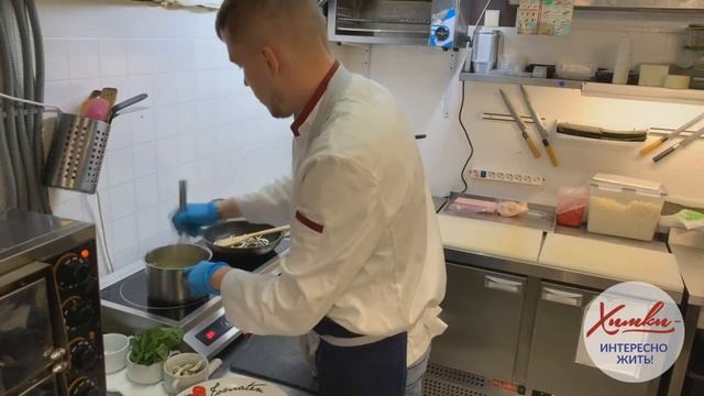 Палента с лисичками