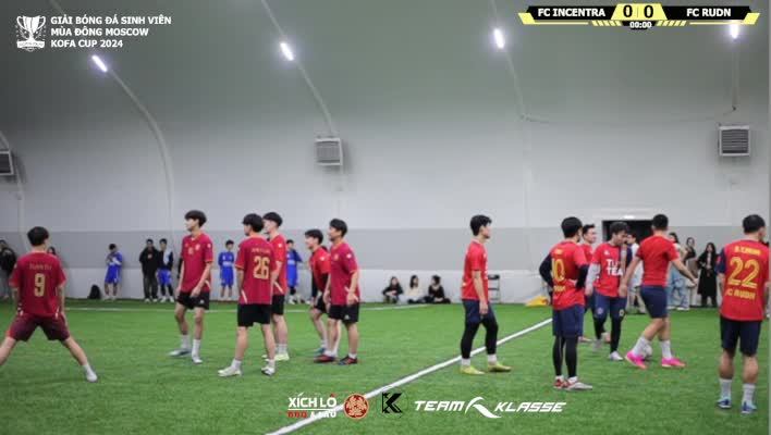 TRẬN ĐẤU BÓNG ĐÁ FC INCENTRA VS FC RUDN