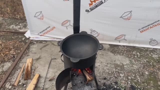 Краш-тест чугунный казан