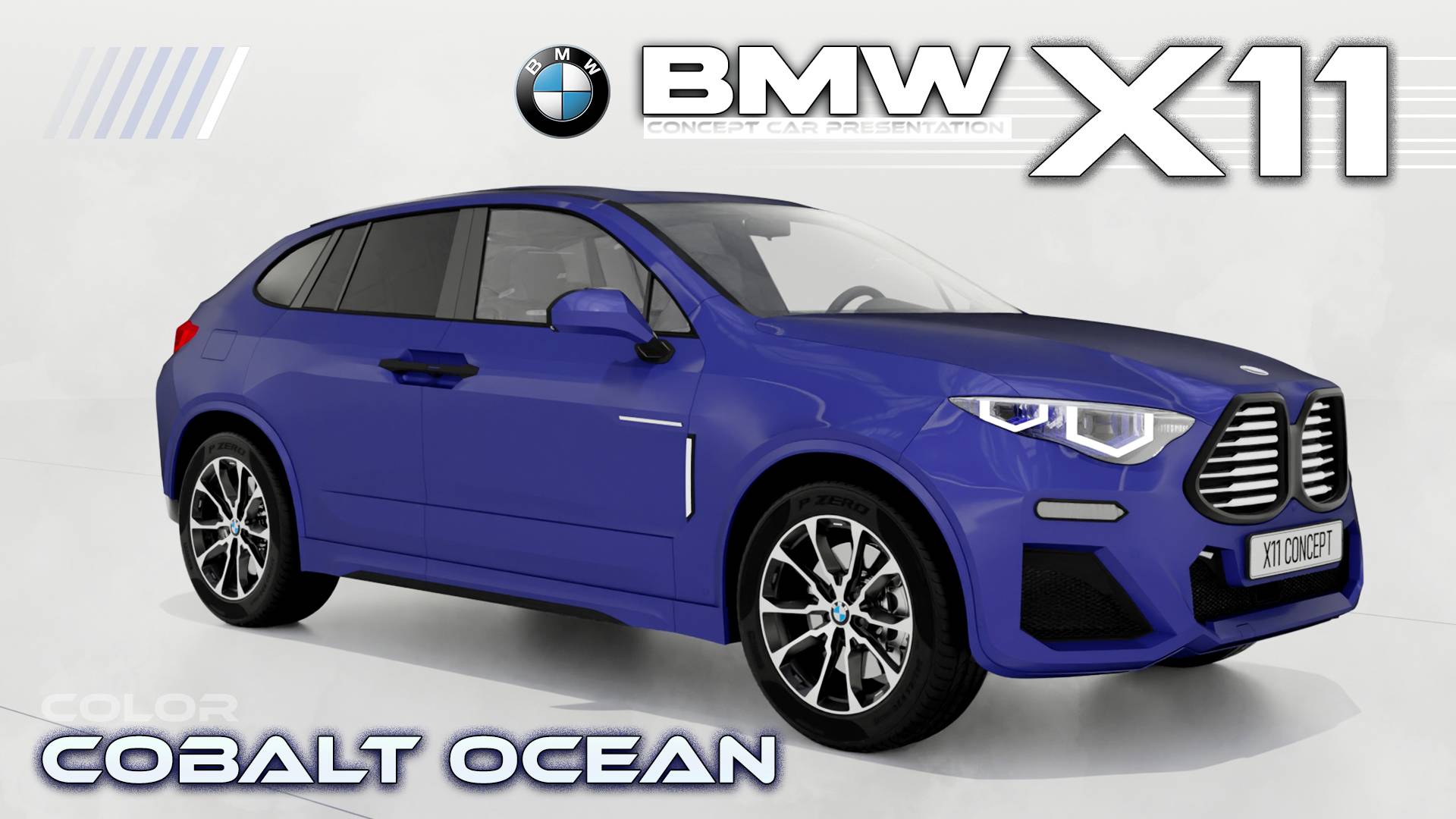 BMW X11 CONCEPT CAR NEW PRESENTATION - COBALT OCEAN