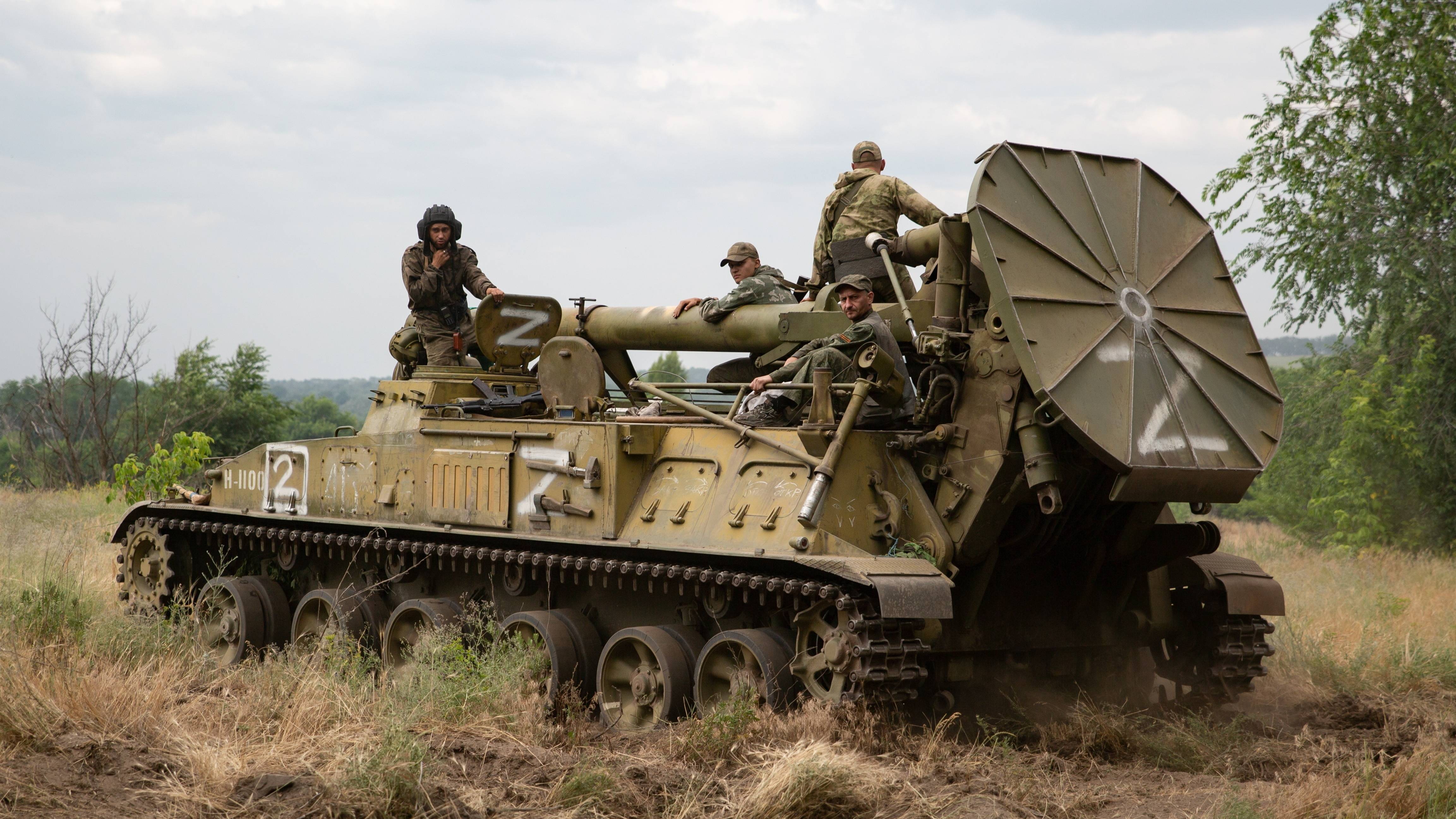 Самоходный 240-мм миномёт 2С4 "Тюльпан" в СВО (2022 г.)