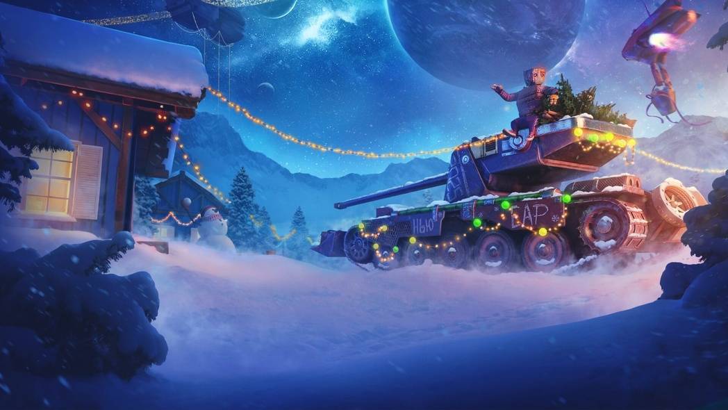 Новогодний ивент Tanks blitz