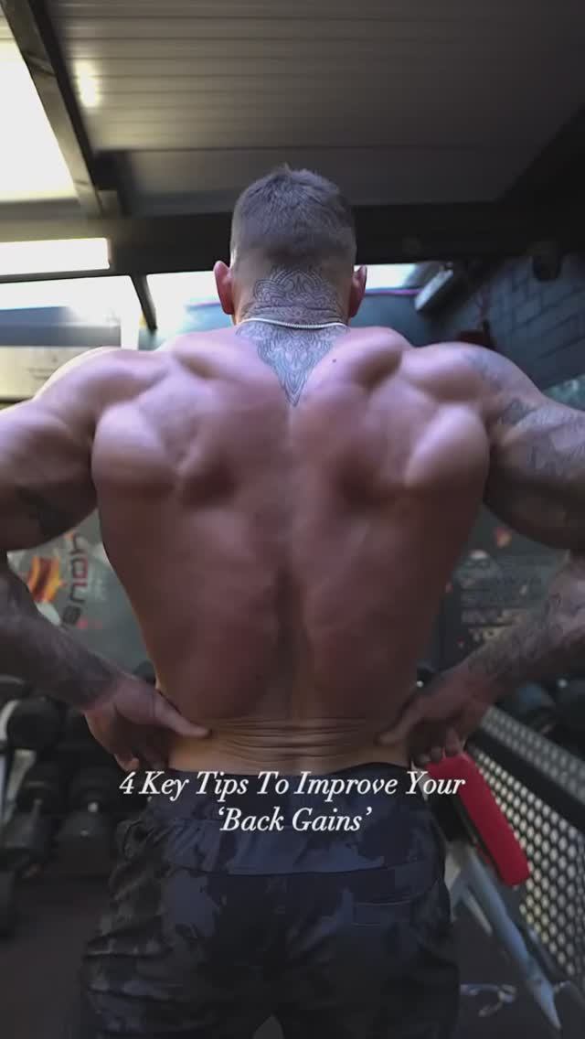 Improve your ‘Back Gains’ with these 4 key tips💪  #back #gymstars #rossdickerson