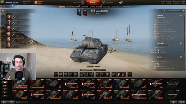 World of Tanks || VK 168.01 Mauerbrecher Review