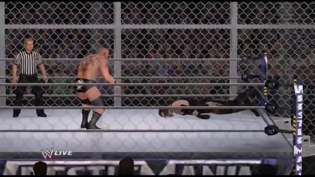 Андертейкер против Брока Леснера, бой в клетке. WWE`12