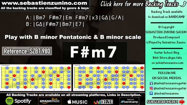 Autumn Groove Backing Track in B minor _ SZBT 980