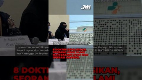8 DOKTER DIPOLISIKAN, SEORANG 4NAK AL4MI MAT1 BAT4N9 0TAK USAI OPERASI AMANDEL