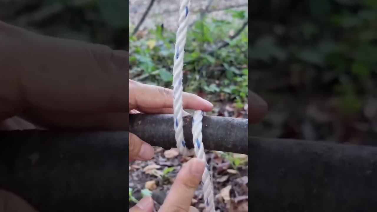 How to make rope ladder easily #shorts