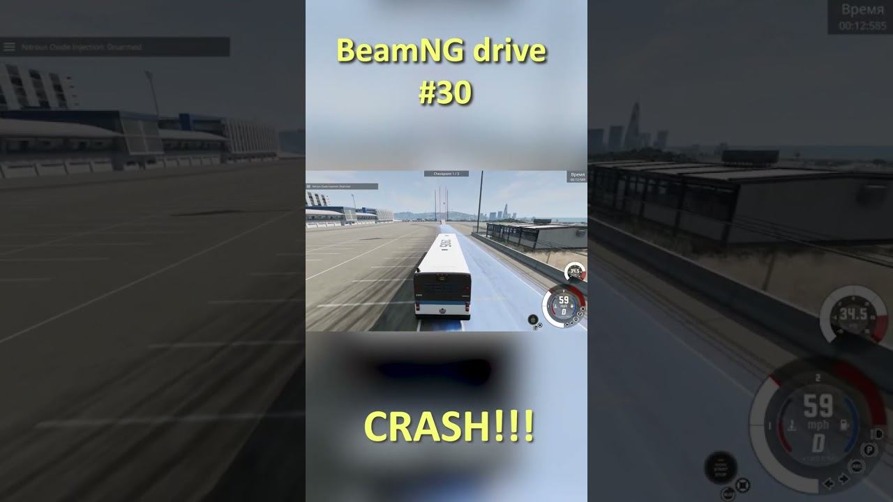 BeamNG drive CRASH 30 SHORTS #SHORTS