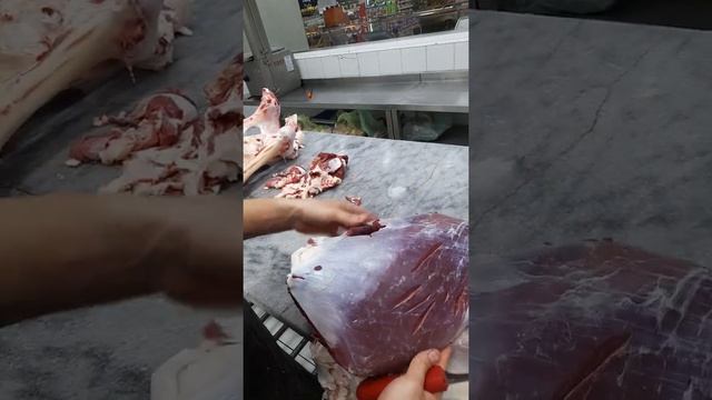 Рубка задней говяжий ноги 4 - этапа