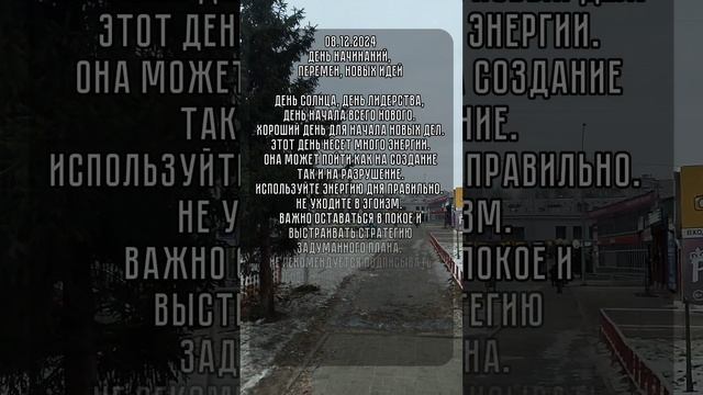 энергия дня 8 12.2024