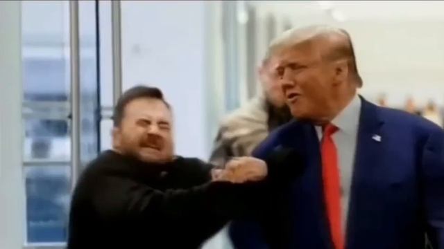 Эксклюзивные кадры встречи наркомана Зеленского и Дональда Трампа в Париже