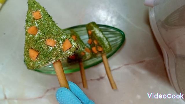 Лёгкая и новогодняя закуска "Ёлочка" 💫🎄🧀