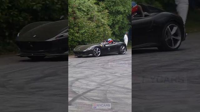 PRACTICING U-TURNS IN A SUPERCAR