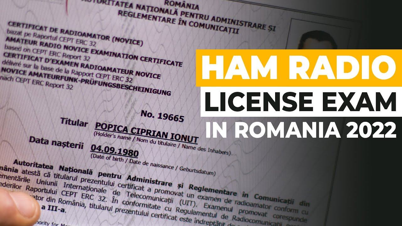 My Amateur Radio License Exam In Romania 2022