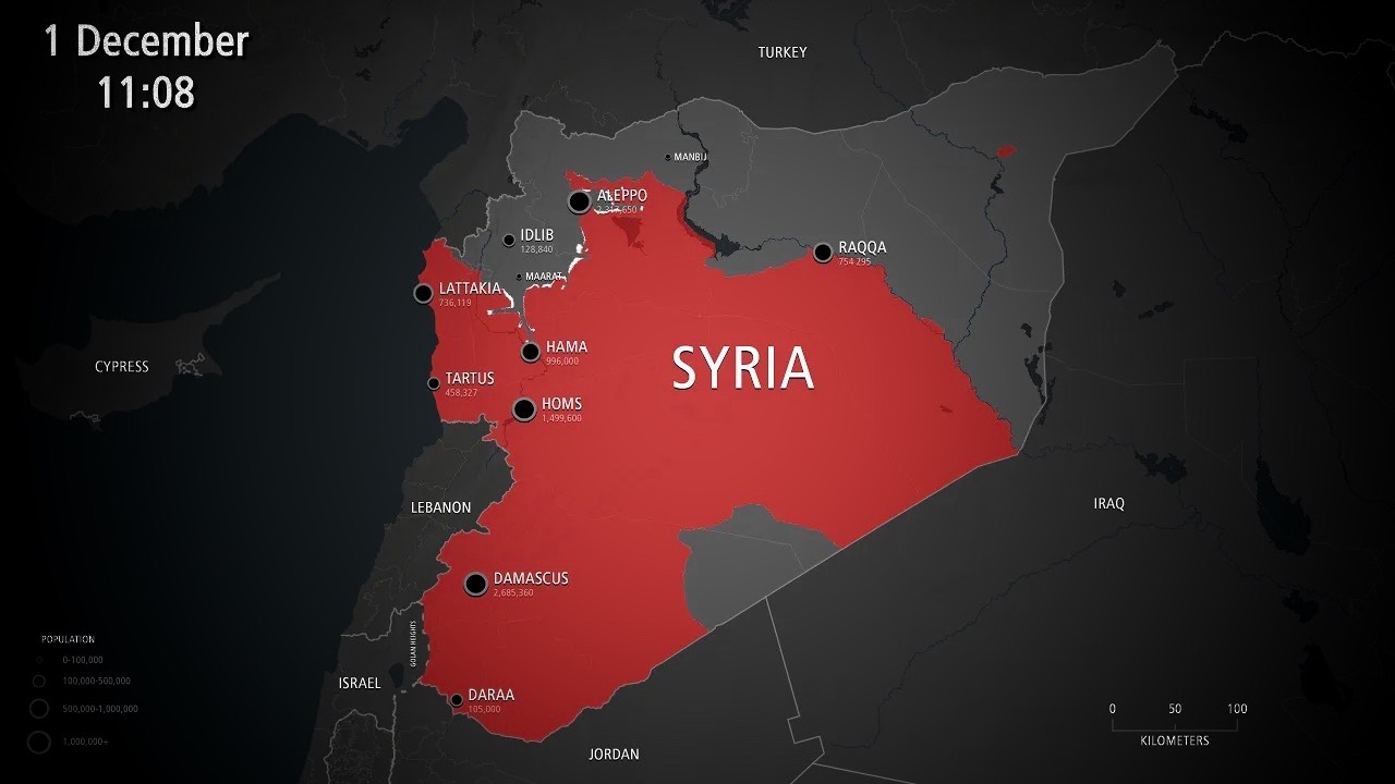 Падение Сирии 27 ноября - 8 декабря 2024 года