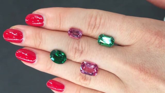 Yavorskyy Tsavorite and Pink Spinel