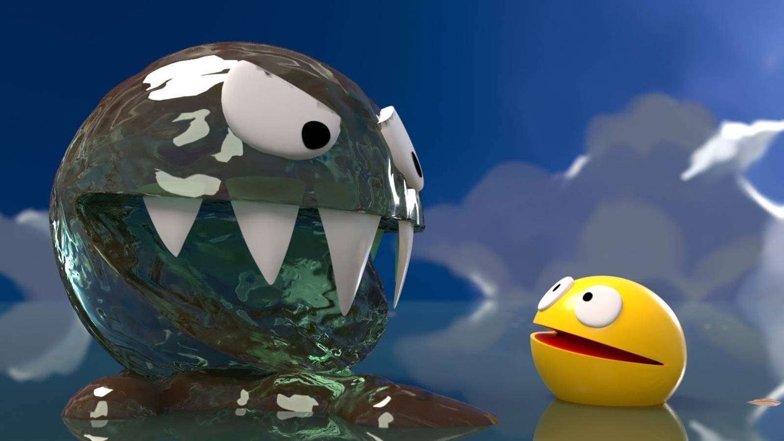 Pacman Vs Водный монстр!
