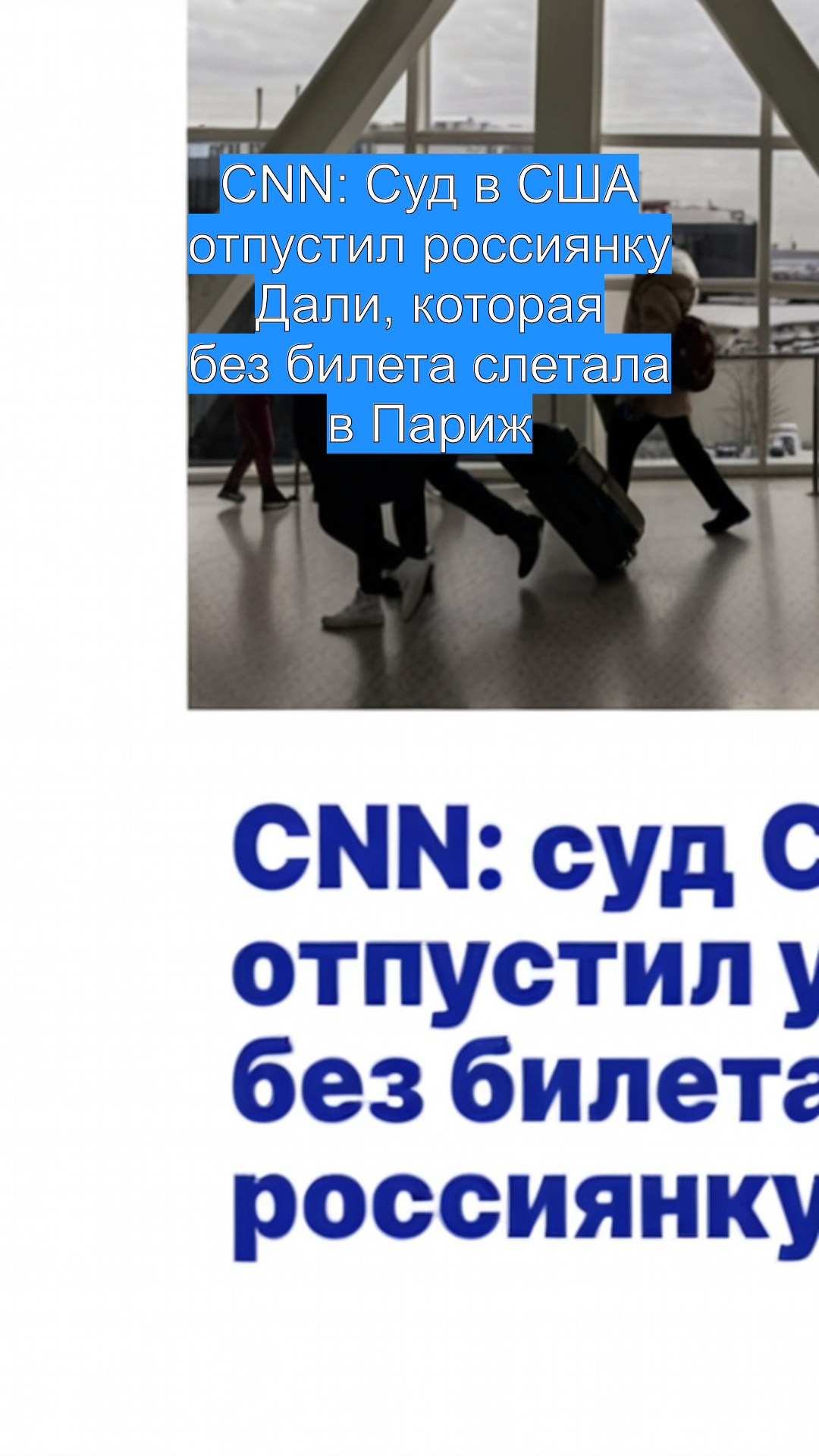 CNN: Суд в США отпустил россиянку Дали, которая без билета слетала в Париж