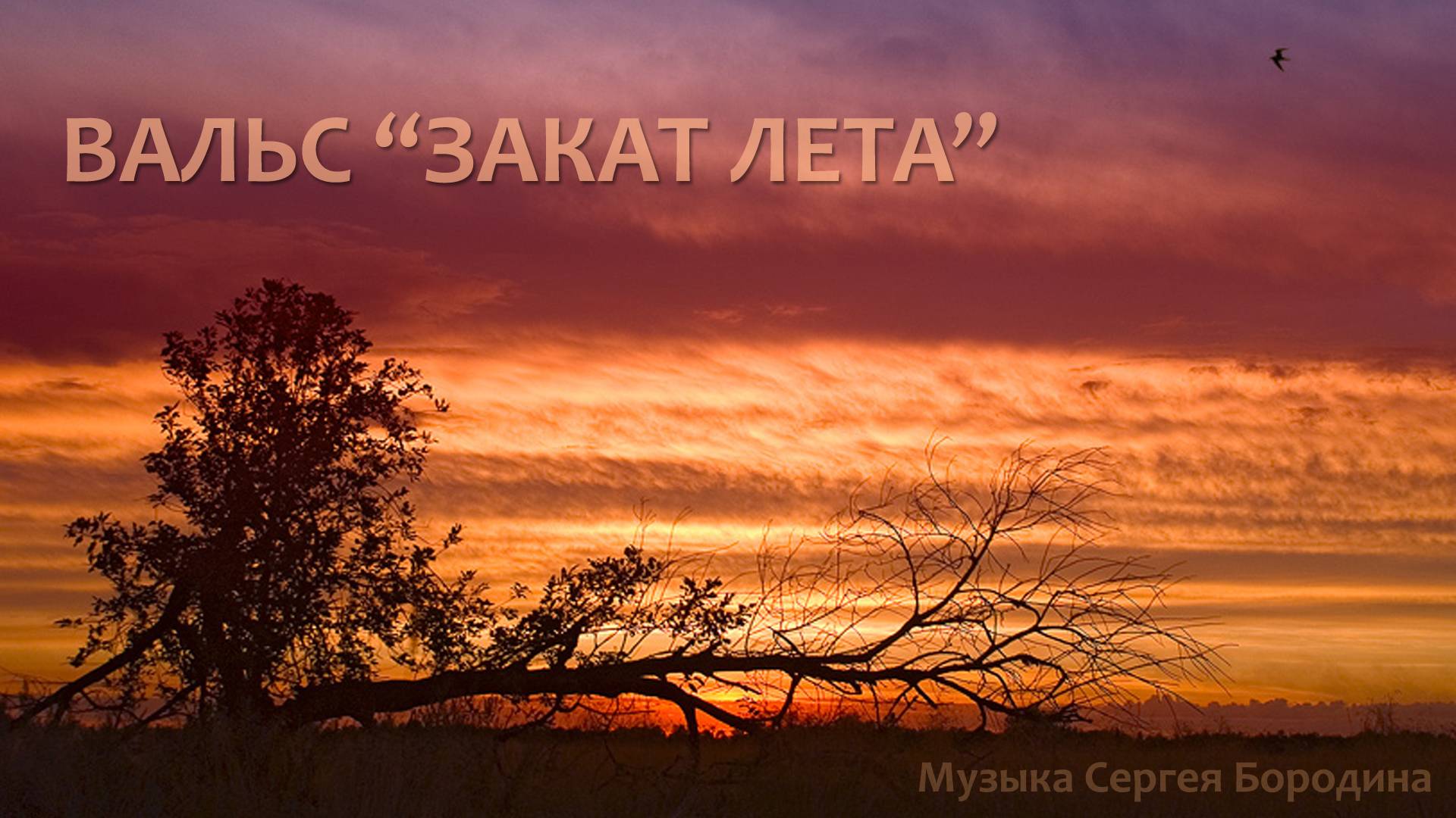 Вальс “Закат Лета” - инструментальная музыка Сергея Бородина