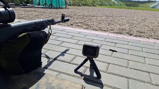 Замер скоростей на Тигре 762х54R температура 27